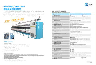 jhf1497 jhf1498四軸聯(lián)動全伺服電腦棉紡粗紗機 粗紗機 主機 紡機博覽