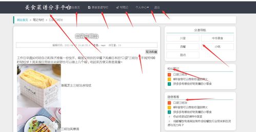 java畢業(yè)設(shè)計(jì) 現(xiàn)成產(chǎn)品 java ssm springboot 美食菜譜分享平臺系統(tǒng) 數(shù)據(jù)庫 源碼 論文可運(yùn)行 精品畢設(shè) 美食筆記查看 發(fā)布美食筆記信息 評論 后臺管理員對用戶